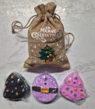 Christmas Bag of 3 Mini Bath Bombs