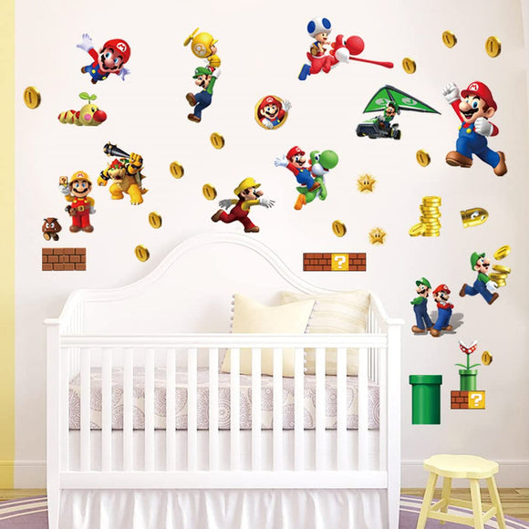 Super Mario Wall Decal Vinyl Sheet