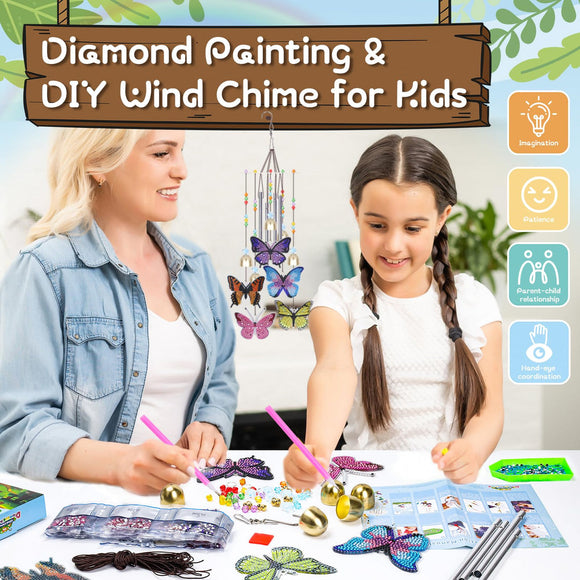 Butterfly Wind Chime Diamond Painting Kit