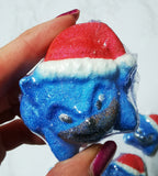 Blue Hedgehog Mini Christmas Bath Bomb