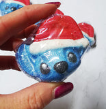 Blue Alien Mini Christmas Bath Bomb