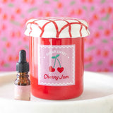 Cherry Jam Jar Shaped Ceramic Oil Burner and Wax Warmer