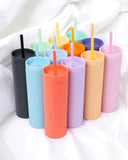 Personalised Skinny Style Cold/Hot Cup with Straw