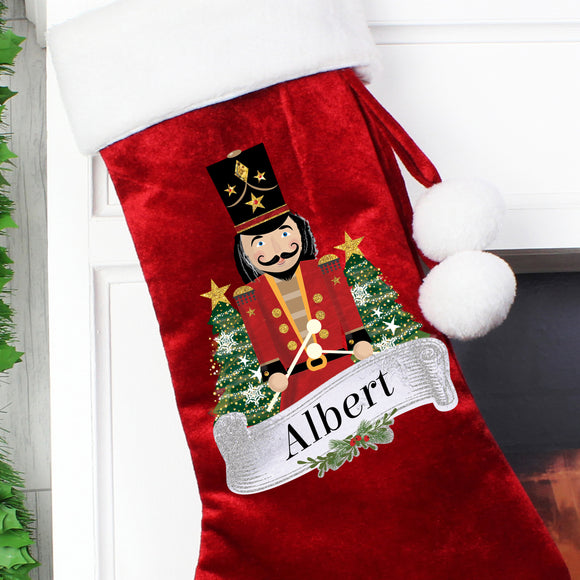 Personalised Nutcracker Red Sack