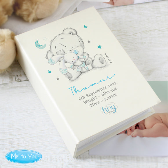 Personalised Tiny Tatty Teddy Blue or Pink 6x4 Photo Album with Sleeves