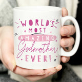 Personalised World's Most Amazing Godfather/Godmother Mug