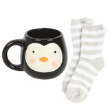 Penguin Ceramic Mug and Socks Set