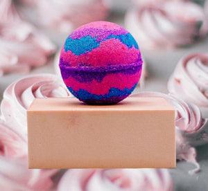Candyfloss & Marshmallow Round Bath Bomb