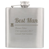 Personalised Best Man Hip Flask